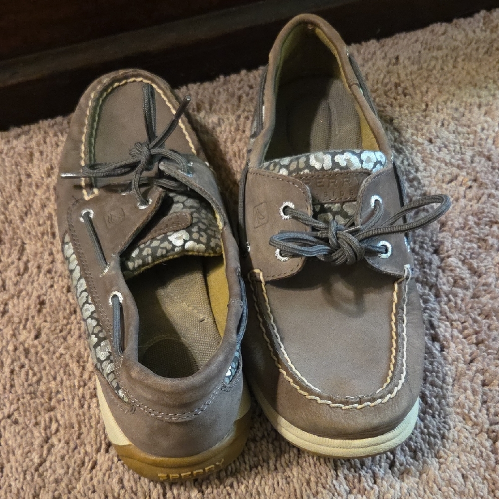 Sperry Brown Boat Shoes Size 8M